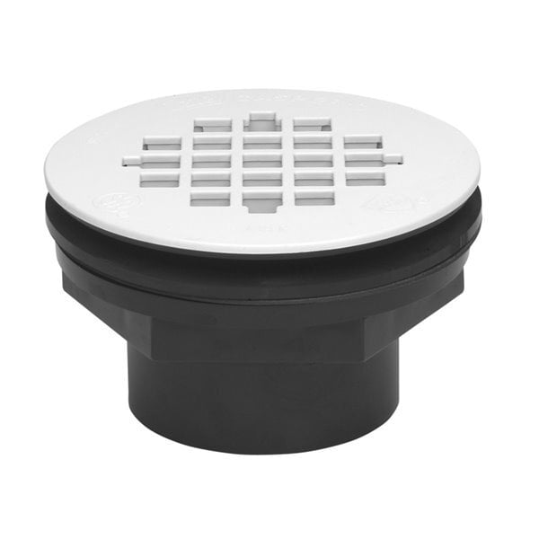 SHOWER STALL DRAIN NO STRAINER. PVC