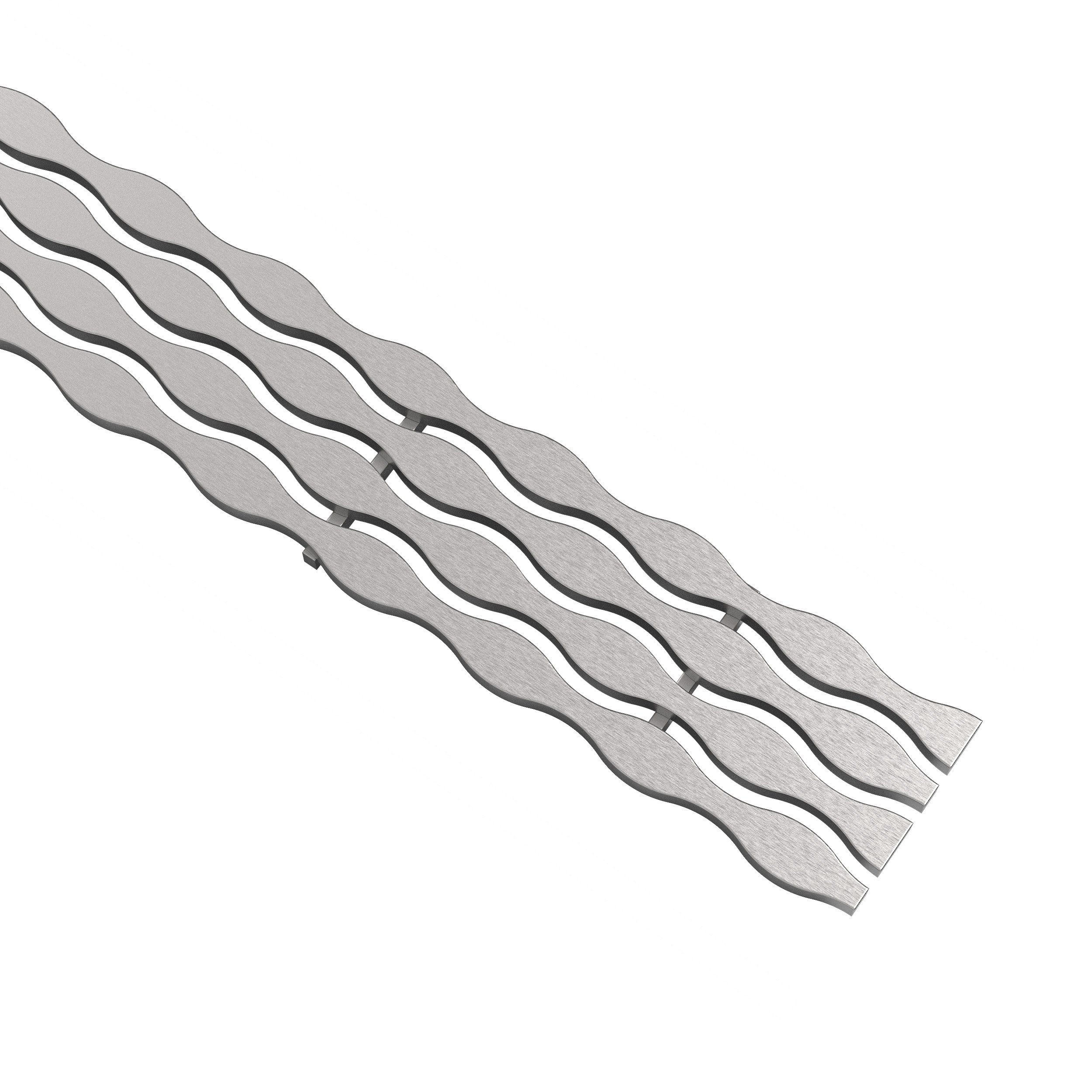 QDR LINEAR COVER STREAM 72IN BRUSHED SS